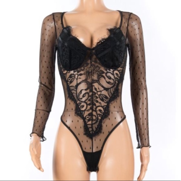 Super sexy black mesh - bodysuit - Picture 2 of 4